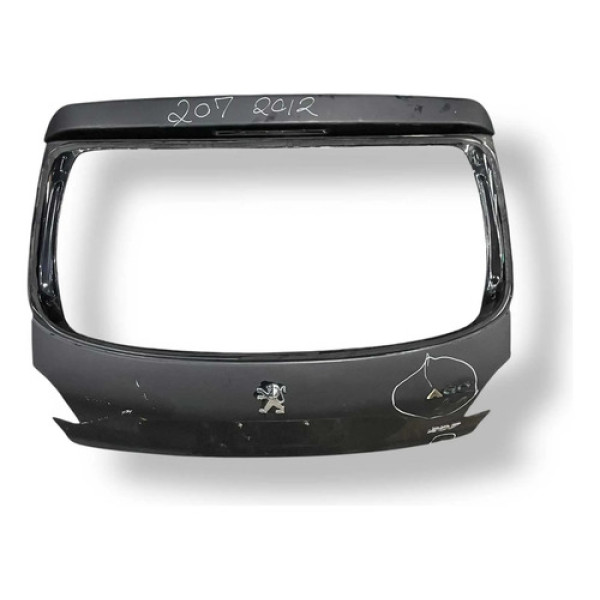  Tampa Traseira Porta Malas Peugeot 207 2012/2013 Detalhe Preto