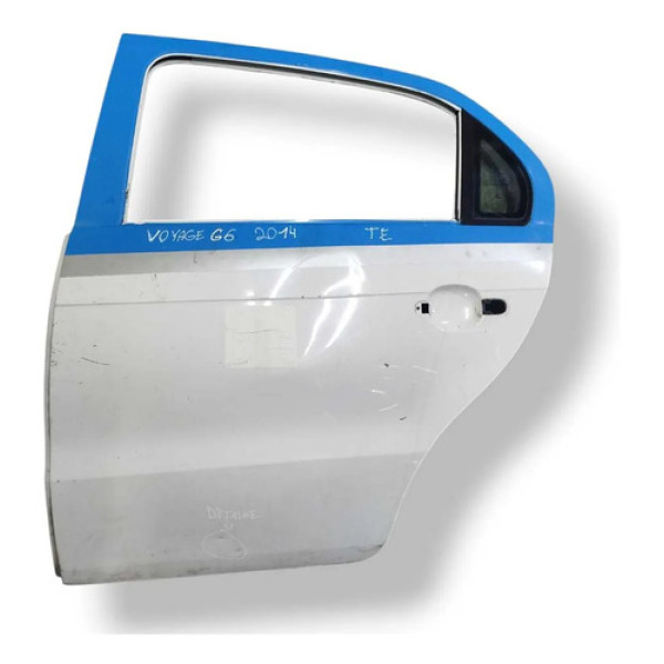 Porta Traseira Esquerda Volkswagen Voyage 1.6 2014 Detalhe Traseira Esquerda Branco