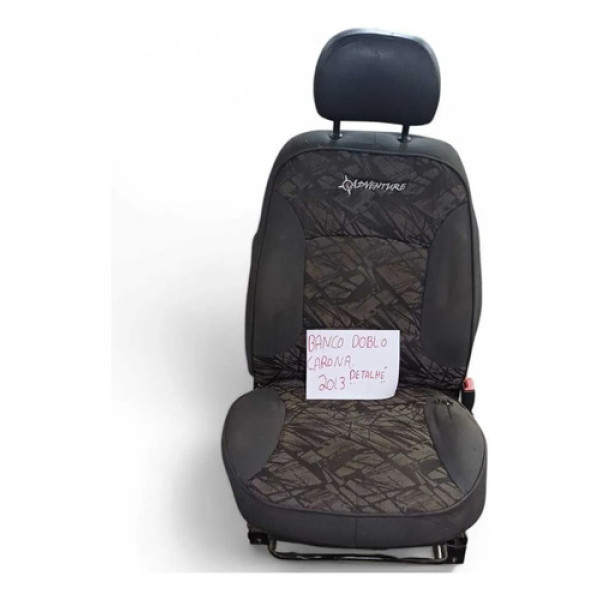 Banco Dianteiro Direito (carona) Fiat Doblo 2013 Detalhe Preto