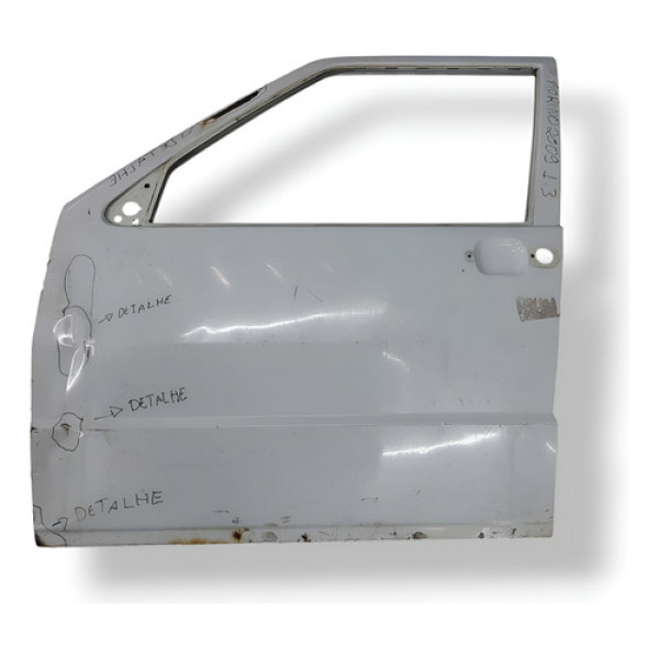 Porta Dianteira Esquerda Fiat Fiorino 2004 A 2009 Detalhes Cinza Esquerda Dianteira