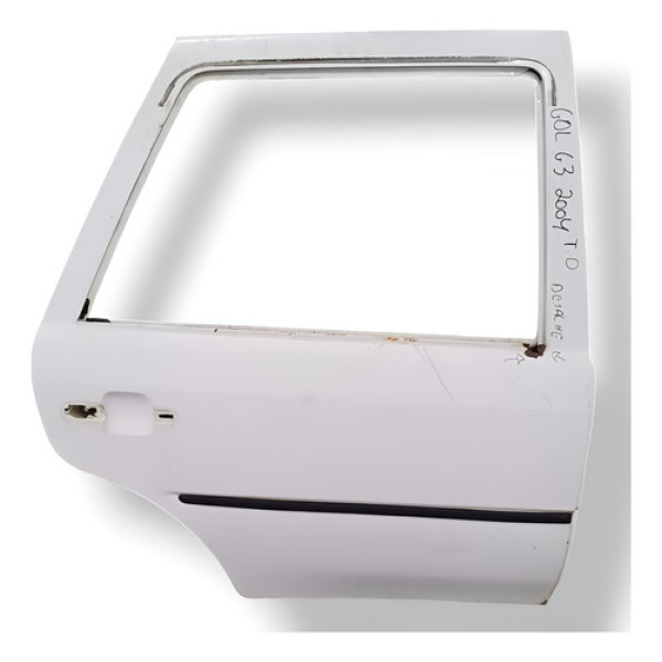 Porta Traseira Direita Volkswagen Gol 1.0 2004 Detalhe Direita Traseira Prateado