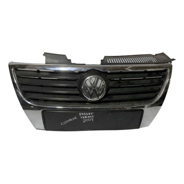 Grade Dianteira Radiador Passat Fsi 2007 C/detalhes Preto Natural