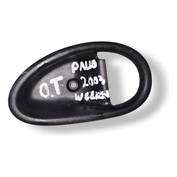 Moldura Maçaneta Interna Trase Direi Palio Weekend 2003 2011 Preto Traseira