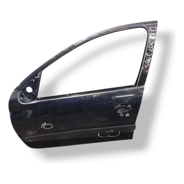 Porta Dianteira Esquerda Peugeot 307 Sw 2.0 2007 Detalhe Dianteira Esquerda Prateado