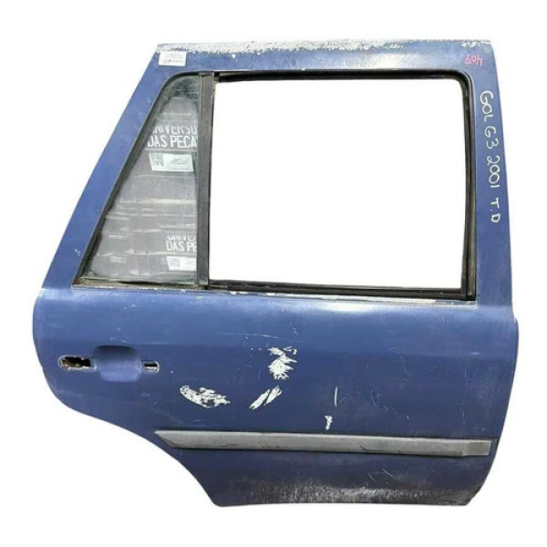 Porta Traseira Direita Volkswagen Gol G3 2000 2001 A 2005 Traseira Direita Azul