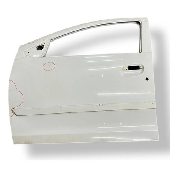 Porta Dianteira Esquerda Renault Logan 2014 2015/21 Detalhe Dianteira Esquerda Branco