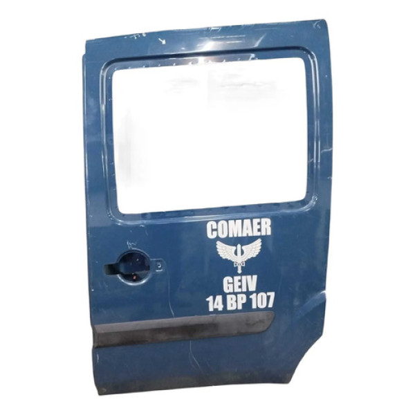 Porta Correr Lateral Esquerda Fiat Doblo 2014 2015 2016 2017 Traseira Esquerda Azul