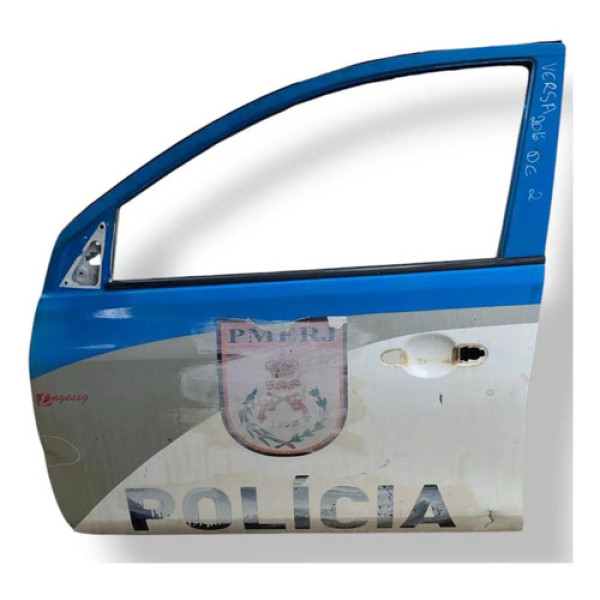 Porta Dianteira Esquerda Nissan Versa 2015 2016 Detalhe Dianteira Esquerdo Branco