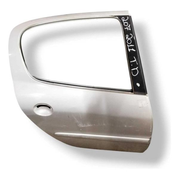 Porta Traseira Direita Peugeot 207 2011 2012 2012 2013 Dianteira Direita Prateado