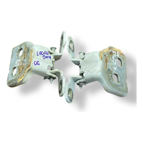 Par Dobradiça Porta Dianteira Esquerda Renault Logan 2014