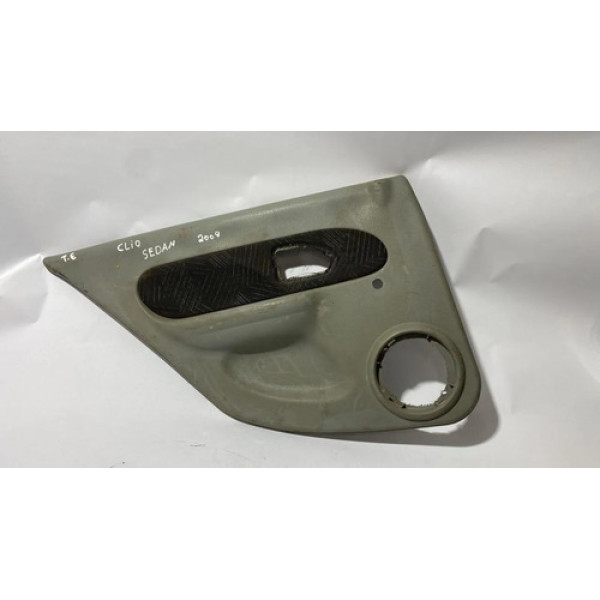 Forro Porta Traseira Esquerda Renault Clio Sedan 2004 2005 Cinza