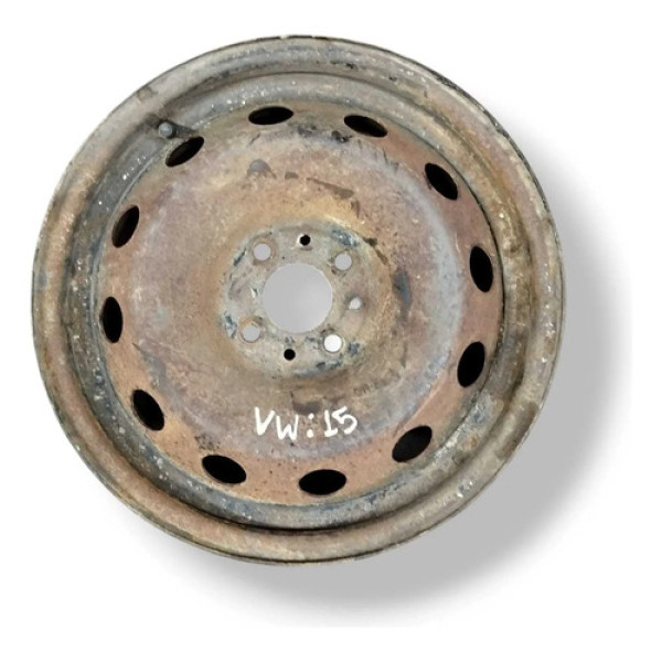 Roda Avulsa Ferro Aro 15 Volkwagen Gol Voyage Golf Parati Branco