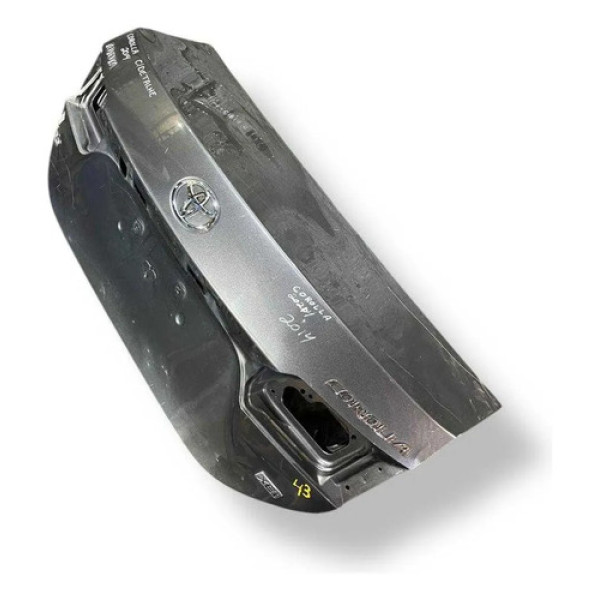 Tampa Traseira Porta Malas Toyota Corolla 2009/2014 Detalhe Prateado