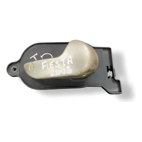 Maçaneta Interna Porta Tras Direita Fiesta 2003 2s65a22600 Prateado Traseira