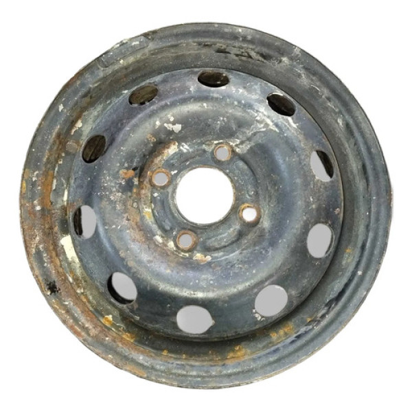 Roda Ferro Avulsa Aro 14 Ford Ka Fiesta Courier 4 Furos Preto