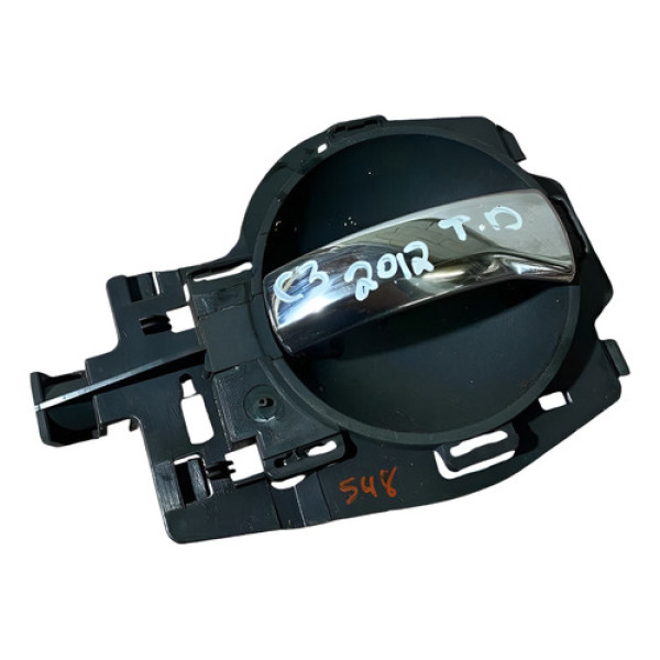 Maçaneta Interna Tras Direita Citroën C3 1.4 2012 9680187777 Traseira