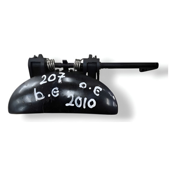 Maçaneta Externa Porta Diant Esquerda Peugeot 207 10 15085w Preto Dianteira