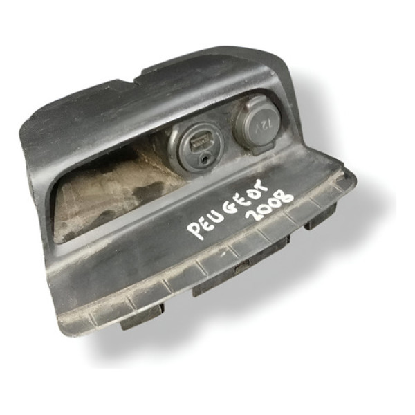 Moldura Tomada 12v Painel Peugeot 2008 2016 2017 9800632777