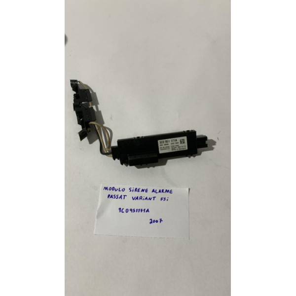 Módulo Sirene Do Alarme Passat Variant 2007 3c0951171a
