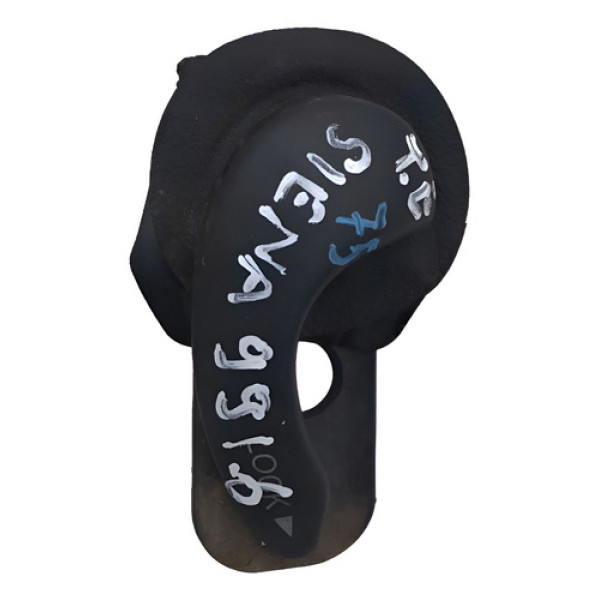 Maçaneta Interna Traseira Esquerda Siena 1999 Preta Traseira