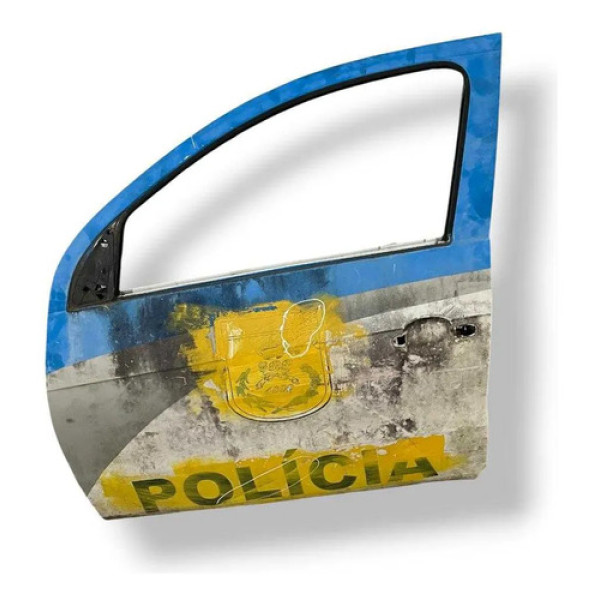 Porta Dianteira Esquerda Vw Voyage 2014 A 2016 Com Detalhe Dianteira Esquerda Branco