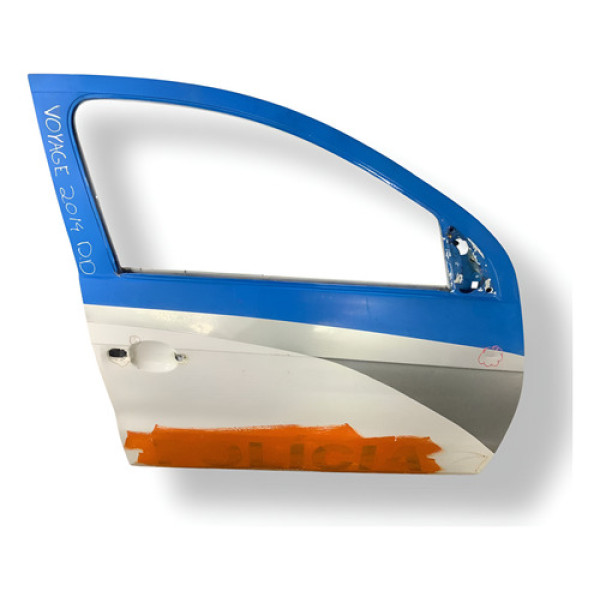 Porta Dianteira Direita Volkswagen Voyage C/detalhe 2014 Branco Direita Dianteira