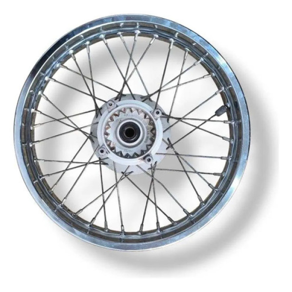 Roda Traseira Honda Falcon Nx 400 2004 2005 2006 2007 2008 Prateado