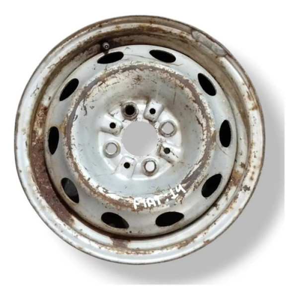 Roda Avulsa Ferro Aro 14 Fiat Prateado