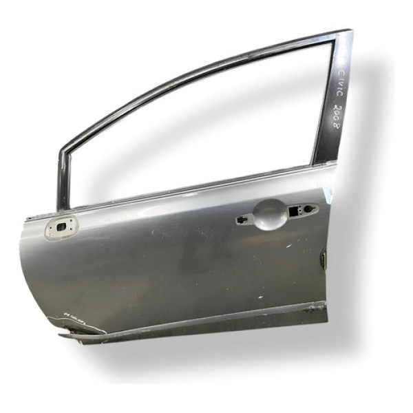 Porta Dianteira Esquerda Honda Civic 2008 2009 2010 Detalhe Dianteira Esquerda Cinza