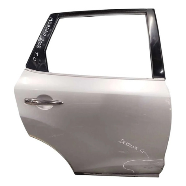Porta Traseira Direita  Nissan  Murano 3.5 V6  2008 Detalhe Traseira Direito Prateado