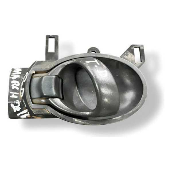 Maçaneta Interna Traseira Direita Nissan March  2015 2016 Preto Dianteira