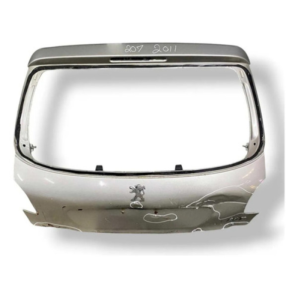 Tampa Traseira Porta Malas Peugeot 207 1.4 2011/2012 Detalhe Branco