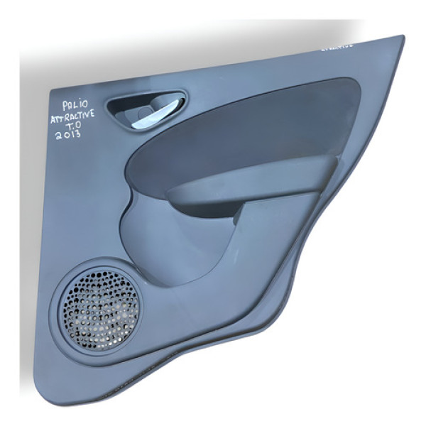 Forro Porta Traseiro Direito Palio Attractive 2013 735497589 Preto