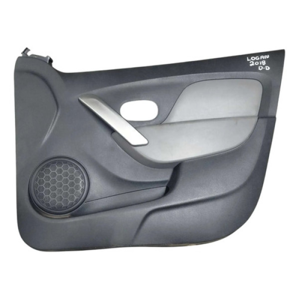 Forro Porta Dianteira Direita Renault Logan 2018 809007561r Preto E Cinza