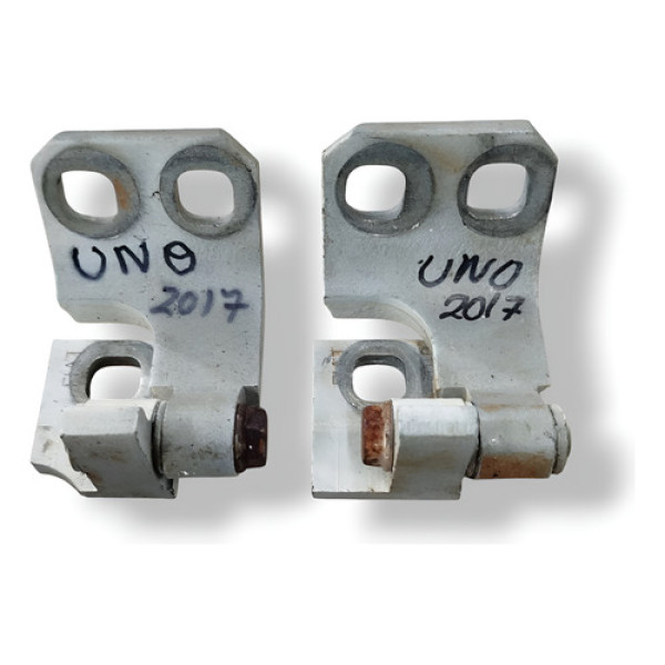 Par Dobradiças Dianteira Direita Fiat  Uno 1.0 2016 2017 