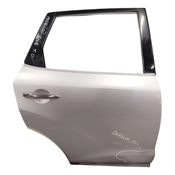 Porta Traseira Direita Nissan  Murano 3.5 V6  2008 Detalhe Direita Traseira Prateado