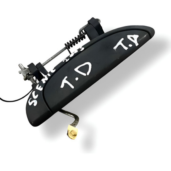 Maçaneta Externa Traseira Direita Scenic 2005 7700433076 Cinza Traseira