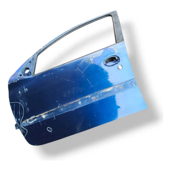 Porta Dianteira Esquerda Peugeot 206 4p 1999 A 2001 Detalhe Dianteira Esquerda Azul-petróleo
