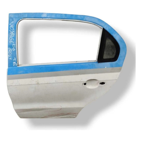 Porta Traseira Esquerda Volkswagen Voyage 2014 2015 Detalhe Traseira Esquerda Branco