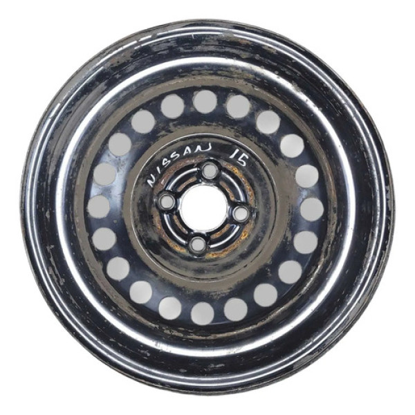 Roda Avulsa Ferro Aro 15 Nissan Livina Tiida Preto