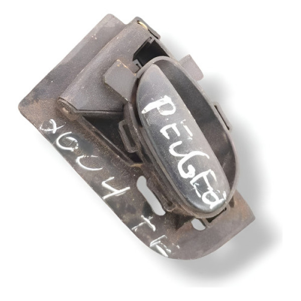 Maçaneta Interna Traseira Esquerda Peugeot 206 2004 2005 Prateado Traseira