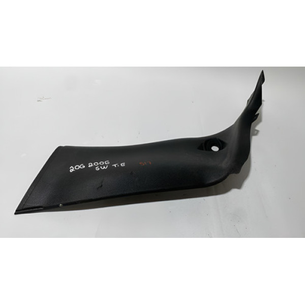 Moldura Lateral Tras Esquerdo Peugeot 206 Sw 2006 9625020277 Preto