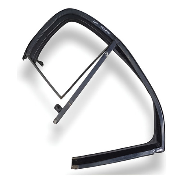 Canaleta Vidro Porta Traseira Direita Renault Megane  2010 Preto