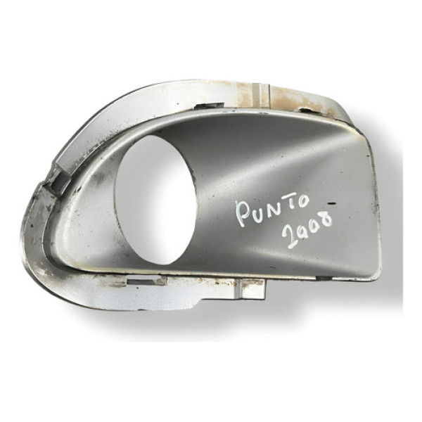 Moldura Farol Milha Direito Fiat  Punto 1.4  2007 2008 60643 Prateado Direito
