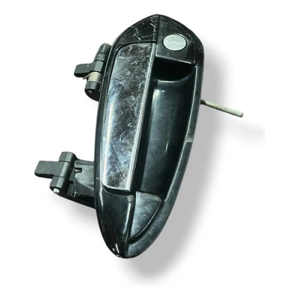 Maçaneta Externa Dianteira Esquerda Fiat Linea 735395716 Preto Dianteira