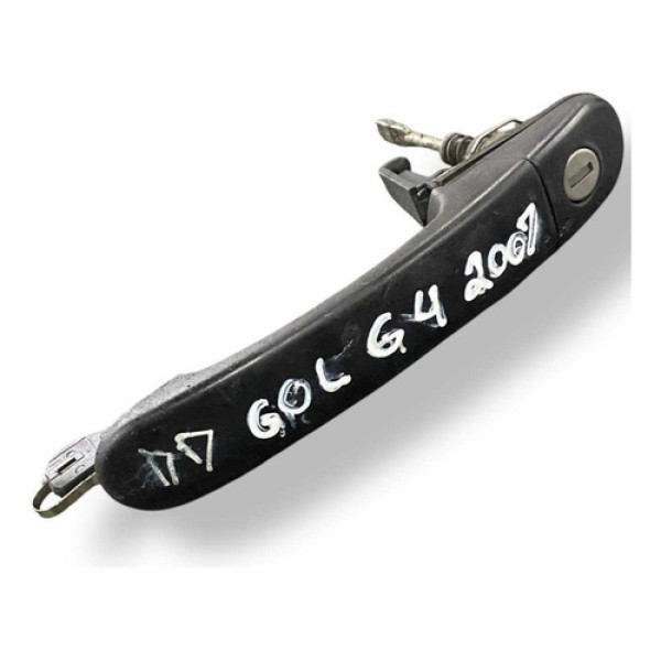 Maçaneta Externa Dianteira Direita Volkswagen Gol 2008 2009 Preto Dianteira