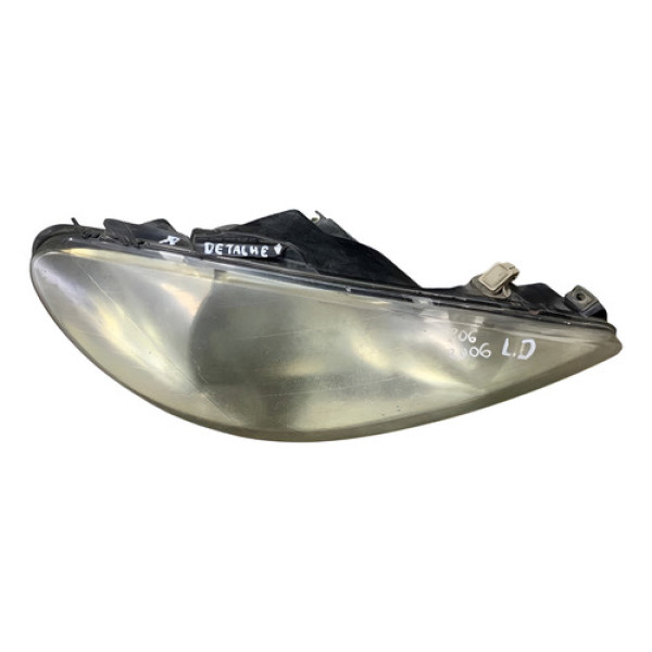 Farol Lado Direito Peugeot 206 2005/2006/2007/2008 (detalhe) Direito/passageiro