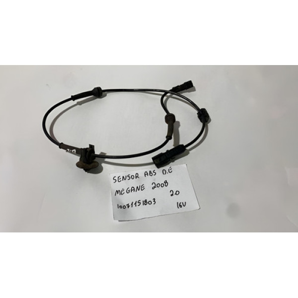 Sensor Abs Diant Esquerdo Megane Gt Dyn 2.0 2008 10071151803