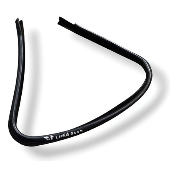 Borracha Canaleta Porta Traseira Esquerda Fiat Linea 2008    Prateado