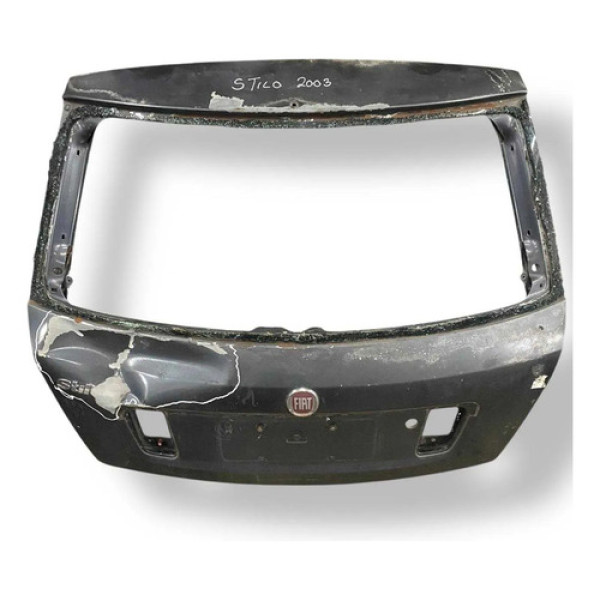Tampa Traseira Porta Malas Fiat Stilo 1.8 2003 2004 Detalhe Preto